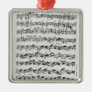 Copy of 'Partita in D Minor for Violin' Metal Tree Decoration
