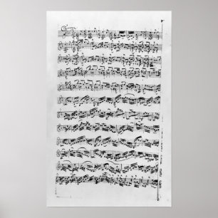 Copy of 'Partita in D Minor for Violin' Poster