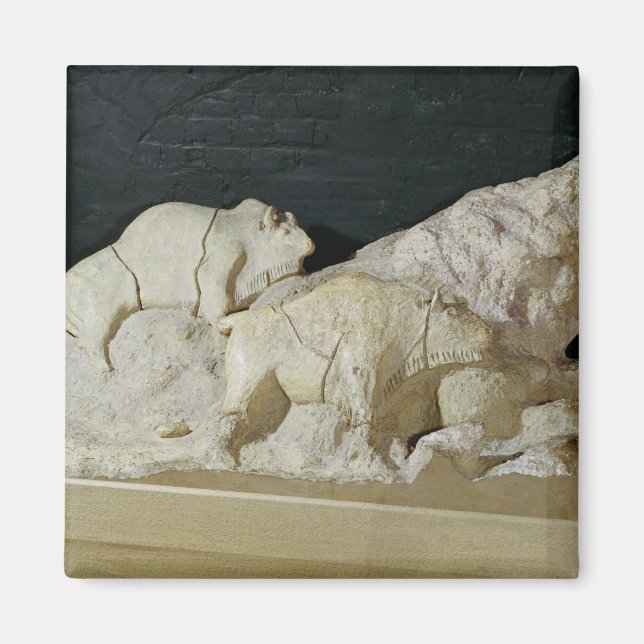 Copy of sculpture of bisons, Le Magnet (Front)