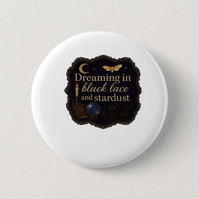 Copy Of Whimsigoth Fantasy Mystical Forests, Moons 6 Cm Round Badge (Front)