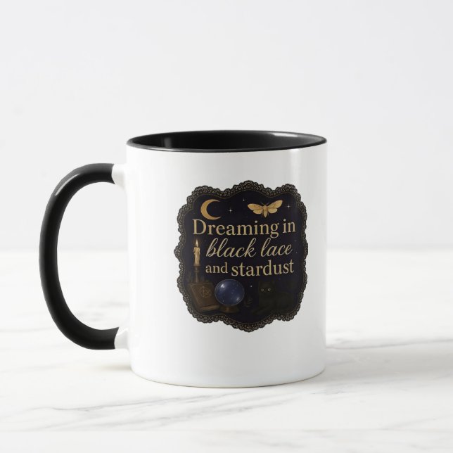 Copy Of Whimsigoth Fantasy Mystical Forests, Moons Mug (Left)