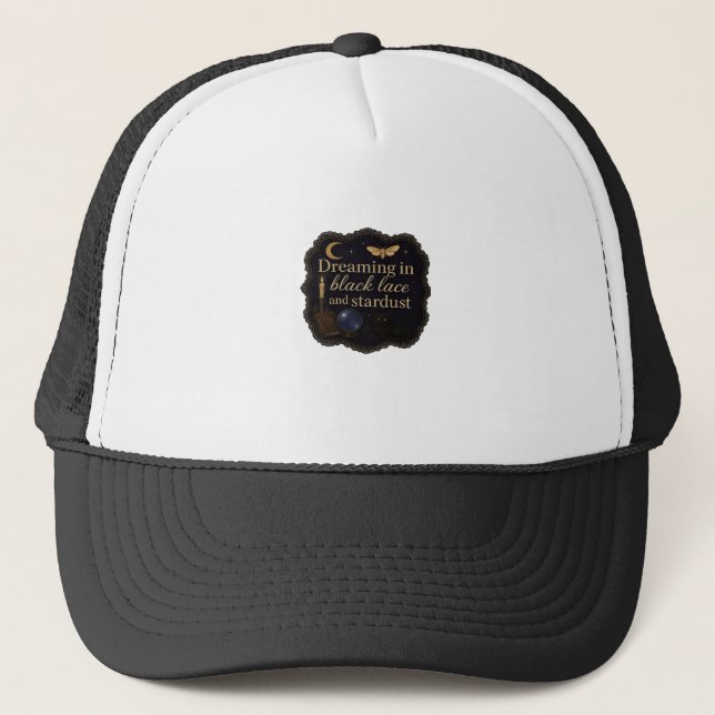 Copy Of Whimsigoth Fantasy Mystical Forests, Moons Trucker Hat (Front)