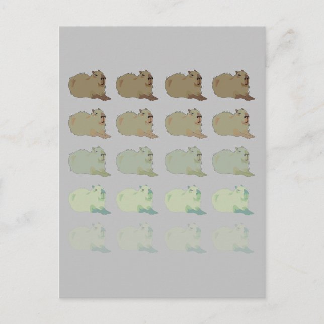 Copybara Capybara Postcard (Front)