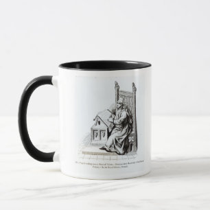 Copyist Writing upon a Sheet of Vellum Mug