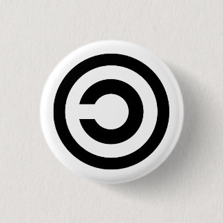 Copyleft 3 Cm Round Badge