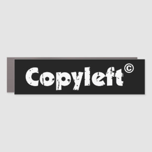 Copyleft Open Source Car Magnet