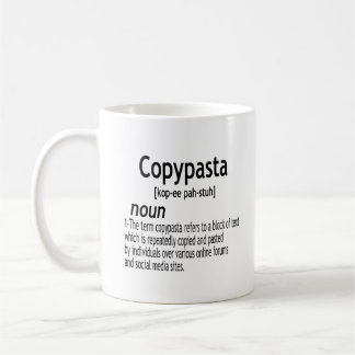 Copypasta Definition Coffee Mug