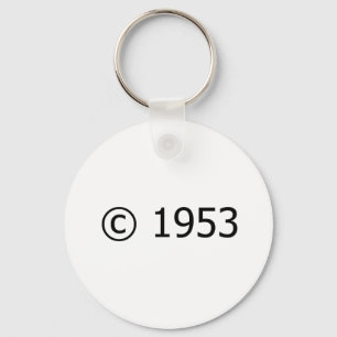 Copyright 1953 key ring