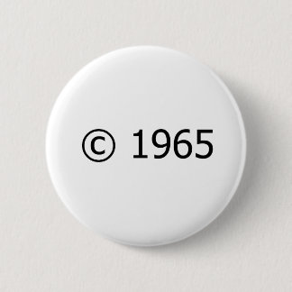 Copyright 1965 6 cm round badge
