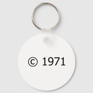 Copyright 1971 key ring
