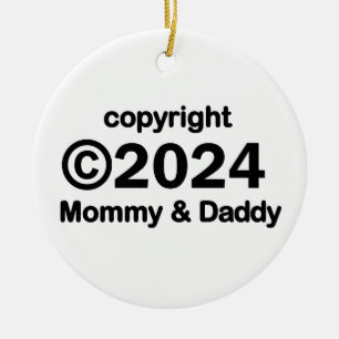 Copyright 2019 Mummy and Daddy Ceramic Ornament