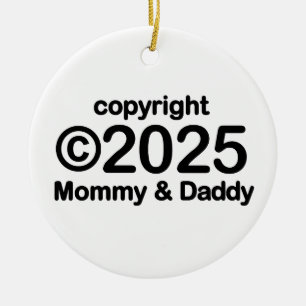 Copyright 2022 Mommy and Daddy Ceramic Ornament