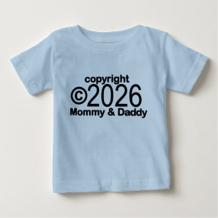 Copyright 2022 Mummy and Daddy Baby T-shirt