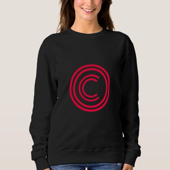 Copyright sign symbol sweatshirt (Front)