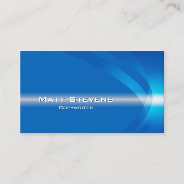 Copywriter Business Card Light Stream (Front)