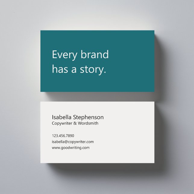 Copywriter Freelance Writer Modern Colorful Business Card (Creator Uploaded)