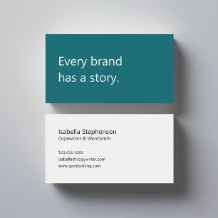 Copywriter Freelance Writer Modern Colourful Business Card