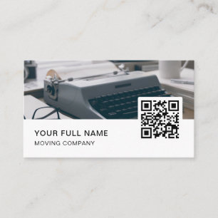 Copywriter QR Code Logo Social Media Business Card