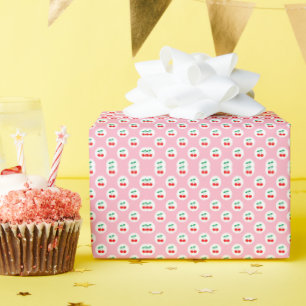 Coqette Cherry on Top Thank You Baby Shower  Wrapping Paper