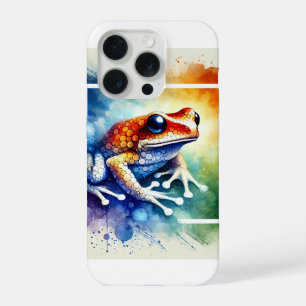 Coqu Frog in Serenity 071124AREF141 - Watercolor iPhone 15 Pro Case