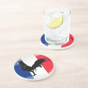 Coquelet drapeau coaster