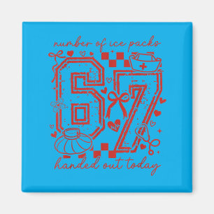 Coquette 67 School Nurse Valentines Day Elementary Magnet