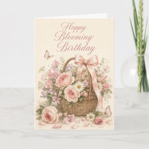 Coquette Allotment Trug Birthday Card