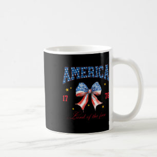 Coquette American Flag 4th Of July Independence Da Coffee Mug