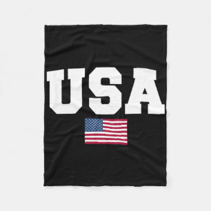 Coquette American Flag 4th Of July Independence Da Fleece Blanket