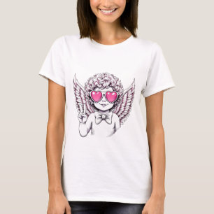 Coquette angel cherub heart  Happy Valentine's Day T-Shirt