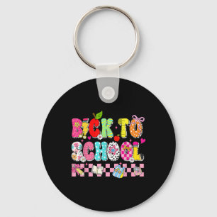 Coquette Back To School Happy First Day Of School Key Ring