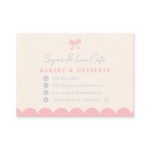 Coquette Bakery Pink Bow Cute Pastel Blue
