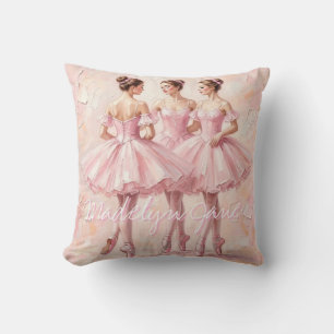 coquette ballerina nursery art acrylic art cushion