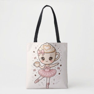 Coquette Barista Ballerina Tote Bag