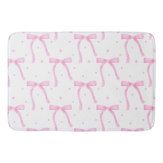 coquette bathroom decor - bath mat (Front)