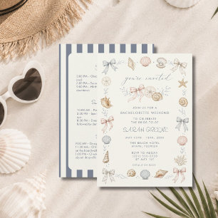 Coquette Beach Bachelorette Weekend Party  Announcement