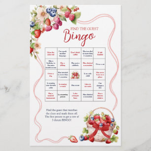 Coquette Berry in Love Bingo Games Card