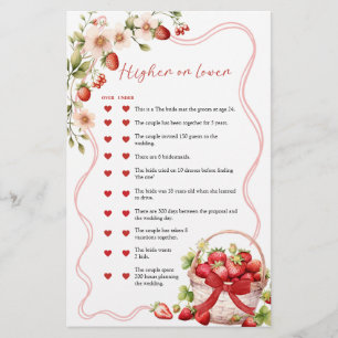 Coquette Berry in Love Over or Under Games Card