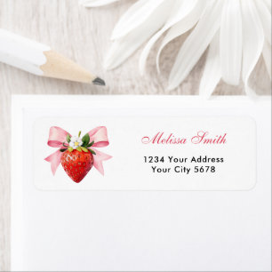 Coquette Berry Sweet Address Return Address Label