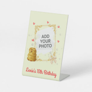 Coquette Birthday Pedestal Sign