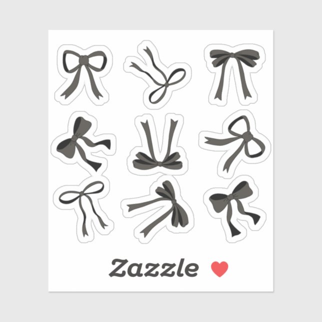 Coquette black Bows (Sheet)