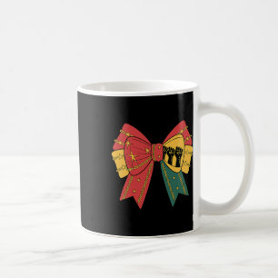 Coquette Black History Month African American Bow  Coffee Mug