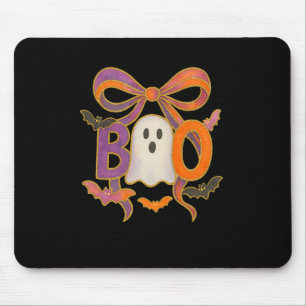 Coquette Boo Cute Ghost Spooky Funny Halloween Men Mouse Pad