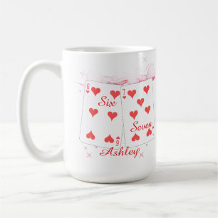 Coquette bow 67 Six Seven pink valentines day Coffee Mug