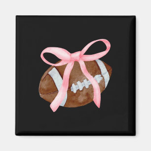 Coquette Bow American Footll Game Day Thanksgiving Magnet