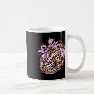 Coquette Bow American Footll Sport Game Day Thanks Coffee Mug
