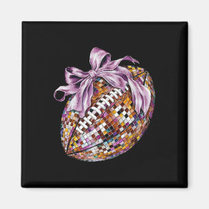 Coquette Bow American Footll Sport Game Day Thanks Magnet