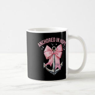 Coquette Bow Anchored In Hope Christian Faith Bibl Coffee Mug