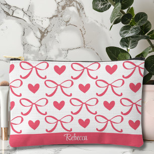 Coquette Bow and Heart Accessory Bag