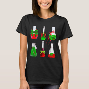 Coquette Bow Beakers Chemistry Lab Tech Scientist  T-Shirt